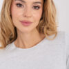 Světle šedý basic top VELURIA