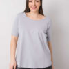 Světle šedé plus size tričko LIVELLE Missy