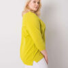 Limetková plus size mikina Alexandria – DORENA