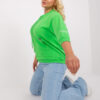 Světle zelená plus size mikina GREENPOCKET