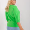 Světle zelená plus size mikina GREENPOCKET