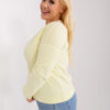 Světle žlutý plus size top VELENZA
