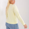 Světle žlutý plus size top VELENZA