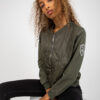 Khaki prošívaná bomber mikina – RINALIA