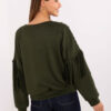 Khaki mikina RUE PARIS v country stylu – ANVURA