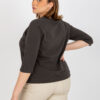 Tmavě khaki plus size mikina DREAMARA