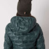 Khaki dámská beanie čepice s vlnou – MELANIE