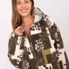 Khaki oversize bunda s kapucí – QUIRAELLE