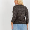 Khaki plus size top LINETTA
