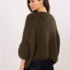 Khaki oversize kardigan RÓZSA s alpakou