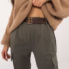 Khaki cargo kalhoty OCH BELLA – DALINA