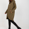 Khaki mikina Tina RUE PARIS s kapucí – AURALIA