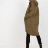 Khaki mikina Tina RUE PARIS s kapucí – AURALIA