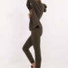 Khaki basic komplet s mikinou s kapucí – ARELIA