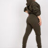 Khaki plus size komplet s kalhotami – AKELIA