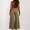 Khaki culottes kalhoty s kapsami – BASELLE