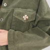 Khaki manšestrová bomber bunda RUE PARIS – QYRAINA