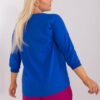 Kobaltová plus size mikina SIGNATTA