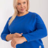 Kobaltový plus size top SIDELO