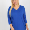 Kobaltový plus size top VIVANEA