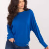 Kobaltový plus-size top DRAPELLA