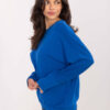 Kobaltový plus-size top DRAPELLA