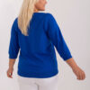 Kobaltová plus size mikina BLUEBLOOM