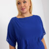 Kobaltově modré společenské mini šaty PENELOPE plus size