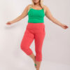 Korálové rybářské kalhoty plus size s kapsami – BASINA