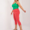 Korálové rybářské kalhoty plus size s kapsami – BASINA