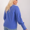 Světle fialová plus size mikina BUTTONIA