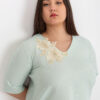 Mátový plus size top PEARLVIE