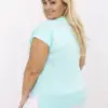 Mátový plus size top CORDEVINA se srdcem