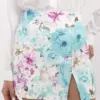 Mátovo-ecru elegantní sukně-kraťasy s potiskem – YARA