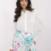 Mátovo-ecru elegantní sukně-kraťasy s potiskem – YARA
