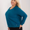 Námořnicky modrá plus size mikina Donna – BELALIA