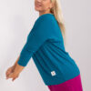 Petrolejový plus size top VISCARIA