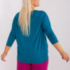 Petrolejový plus size top VISCARIA
