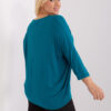 Petrolejový plus size top VIVANEA