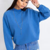 Tmavě modrá oversize mikina Twist – BELENA