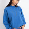 Tmavě modrá oversize mikina Twist – BELENA