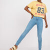 Modré skinny fit džíny RUE PARIS – GUDRUN
