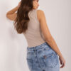 Modré skinny džíny s vysokým pasem – JOVINA