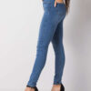Tmavě modré skinny džíny s oděrkami – ARIANE