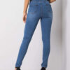 Tmavě modré skinny džíny s oděrkami – ARIANE
