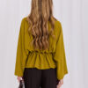 Olivová peplum halenka RAQUELINE