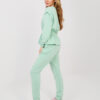 Pastelově zelený komplet s peplum efektem – AELAORIA