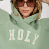 Pistáciová zateplená klokanka s kapucí RUE PARIS – CERORA