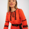 Oranžová společenská halenka BELTARA