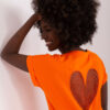 Oranžové tričko HEARTBACK